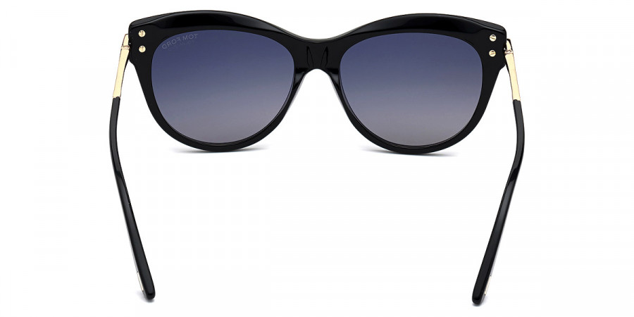 Color: Shiny Black with Rose Gold (01D) - Tom Ford FT0821Kira01D56