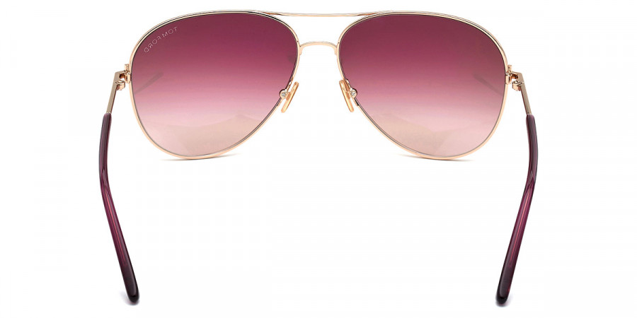 Color: Shiny Rose Gold/Transparent Pink (28U) - Tom Ford FT0823Clark28U59