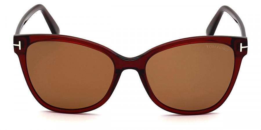 Tom Ford™ FT0844 Ani 68E 58 - Shiny Transparent Burgundy