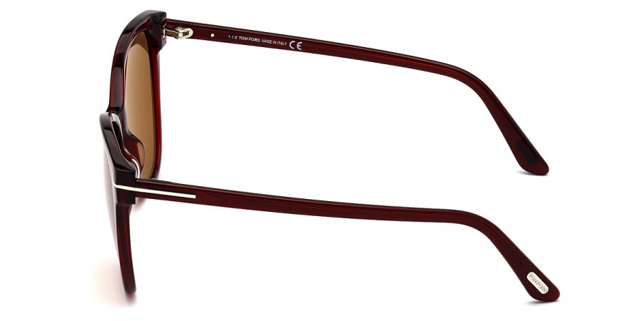 Color: Shiny Transparent Burgundy (68E) - Tom Ford FT0844Ani68E58