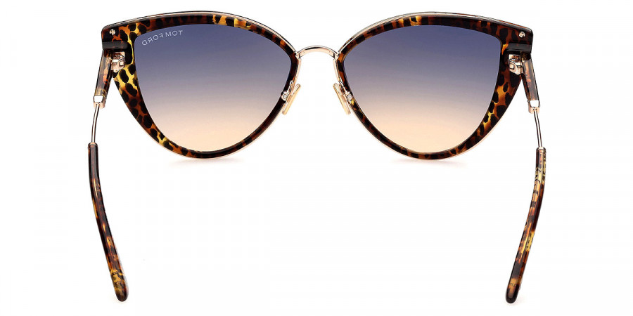 Color: Leopard Vintage Havana with Rose Gold (52B) - Tom Ford FT0868Anjelica-0252B57