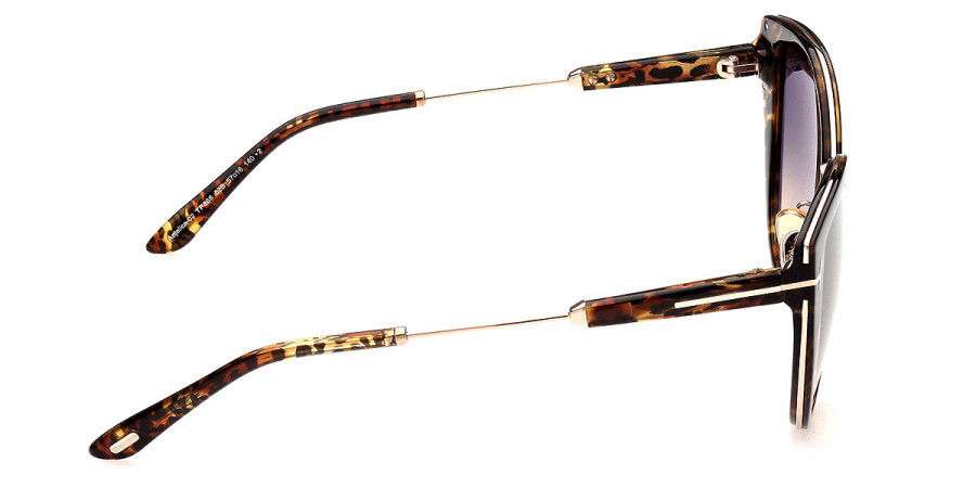 Color: Leopard Vintage Havana with Rose Gold (52B) - Tom Ford FT0868Anjelica-0252B57