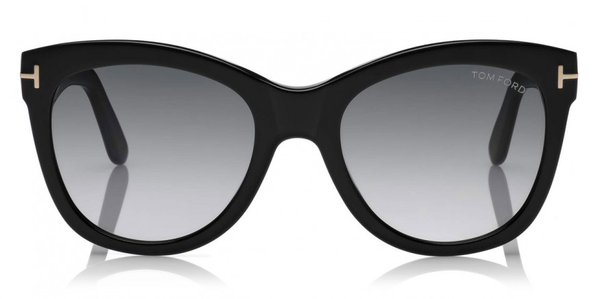 Tom Ford™ FT0870 Wallace 01B 54 Shiny Black Sunglasses