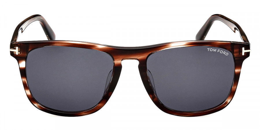 Tom Ford™ FT0930-F Gerard-02 56A 56 - Shiny Striped Brown Havana