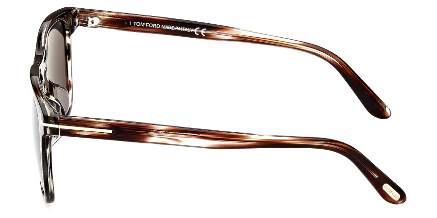 Color: Shiny Striped Brown Havana (56A) - Tom Ford FT0930-FGerard-0256A56