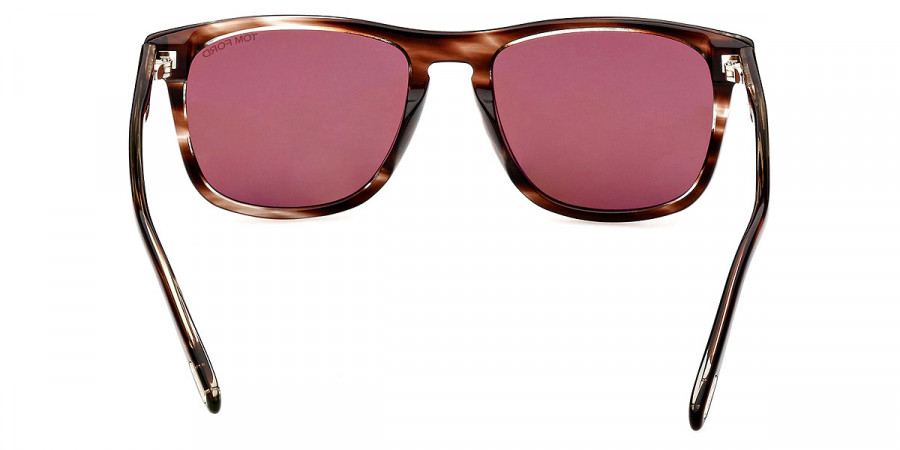 Color: Shiny Striped Brown Havana (56S) - Tom Ford FT0930Gerard-0256S56