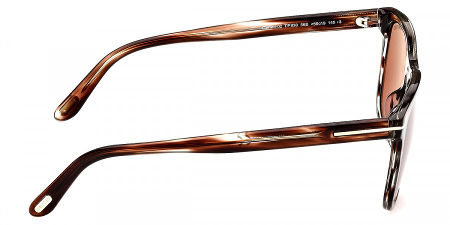 Color: Shiny Striped Brown Havana (56S) - Tom Ford FT0930Gerard-0256S56