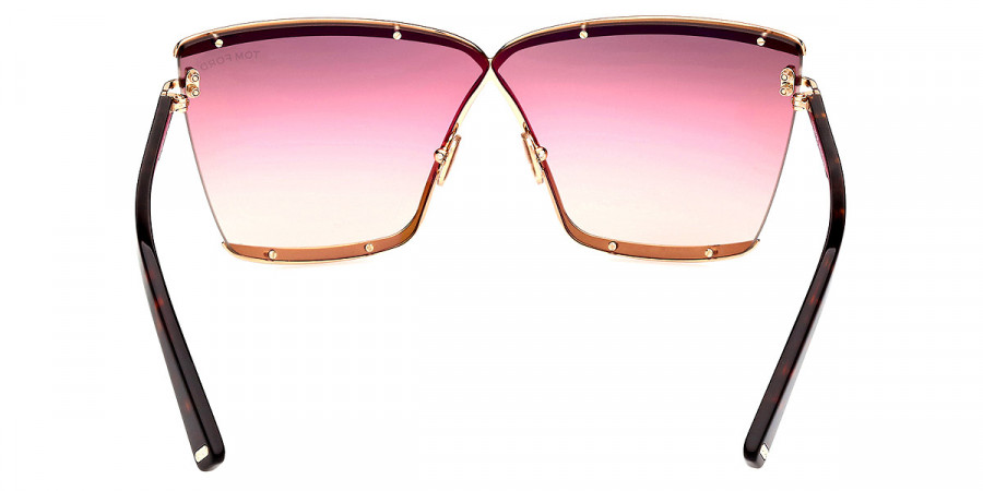 Color: Shiny Rose Gold with Shiny Black (28F) - Tom Ford FT0936Elle-0228F71