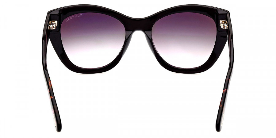 Color: Shiny Black/Leopard Purple Havana (05B) - Tom Ford FT0940Cara05B56