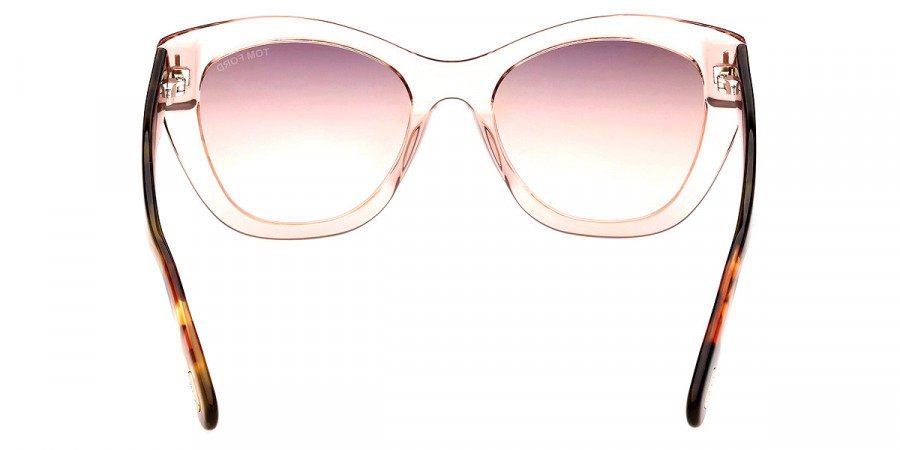 Color: Transparent Pink with Antique Pink Havana (72G) - Tom Ford FT0940Cara72G56