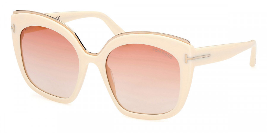 Color: Shiny Ivory with Rose Gold (25T) - Tom Ford FT0944Chantalle25T55