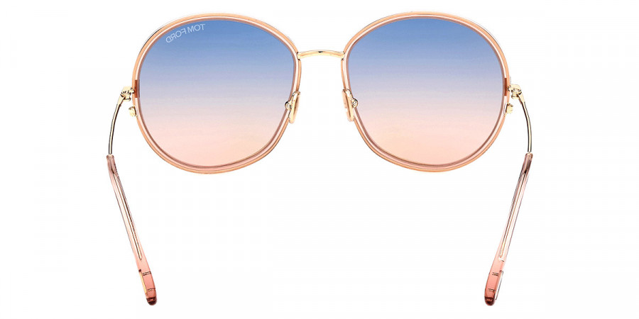 Color: Shiny Transparent Powder Pink (72W) - Tom Ford FT0946Hunter-0272W58