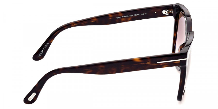 Color: Shiny Classic Dark Havana (52F) - Tom Ford FT0952Selby52F55