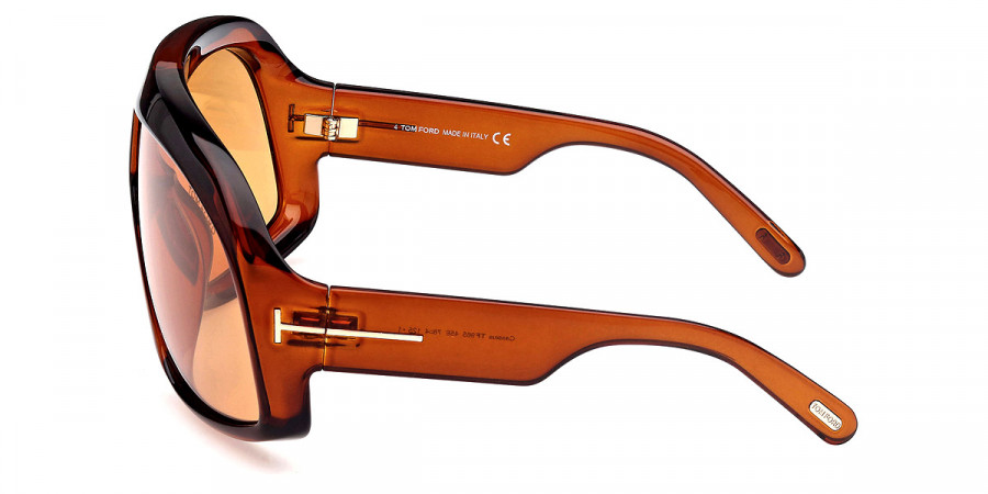 Color: Shiny Transparent Brown (45E) - Tom Ford FT0965Cassius45E78