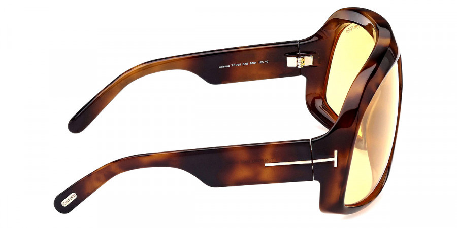 Color: Shiny Dark Blonde Havana (52E) - Tom Ford FT0965Cassius52E78