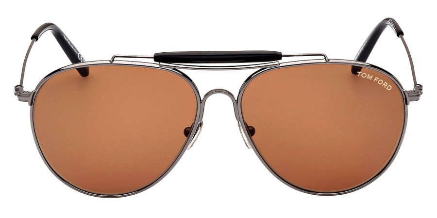 Tom Ford™ FT0995 Raphael-02 08E 59 - Shiny Gunmetal/T Logo