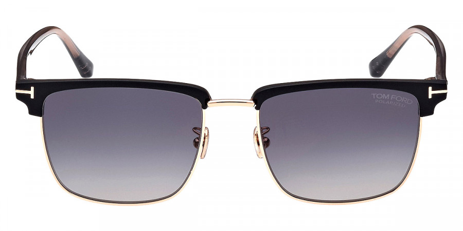 Tom Ford™ FT0997-H Hudson-02 02D 55 - Shiny Rose Gold/T Logo