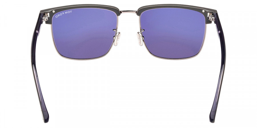 Color: Shiny Light Ruthenium/T Logo (51V) - Tom Ford FT0997-HHudson-0251V55