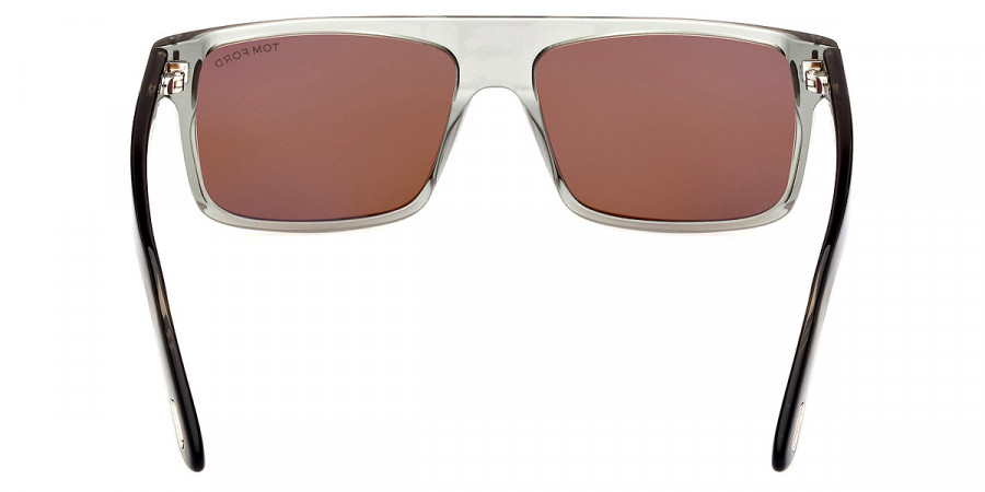 Color: Shiny Transparent Gray/T Logo (20E) - Tom Ford FT0999Philippe-0220E58