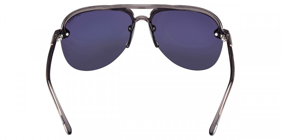 Color: Transparent Light Gray/T Logo (20A) - Tom Ford FT1004Terry-0220A62