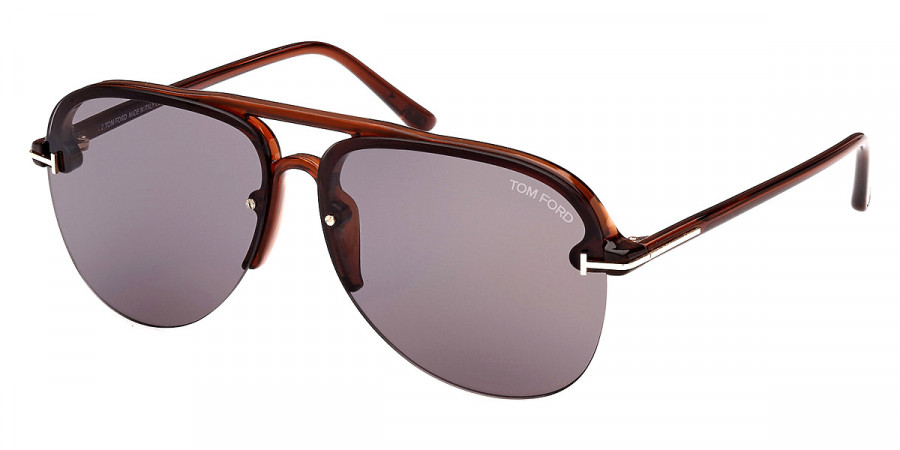 Color: Transparent Brown/T Logo (45A) - Tom Ford FT1004Terry-0245A62