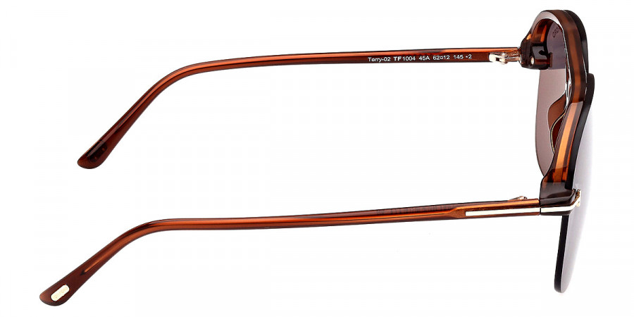 Color: Transparent Brown/T Logo (45A) - Tom Ford FT1004Terry-0245A62