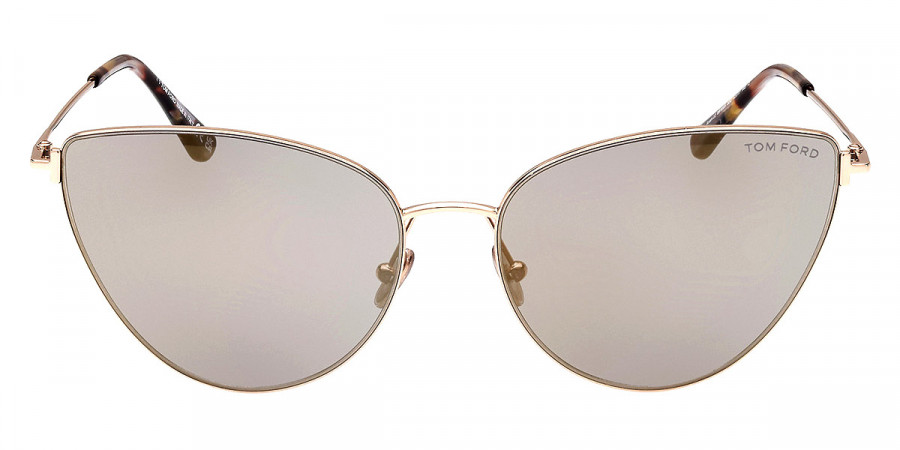 Tom Ford™ FT1005 Anais-02 32C 62 - Shiny Pale Gold/T Logo