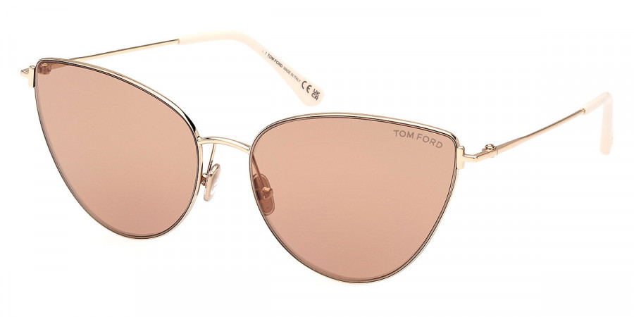 Color: Shiny Pale Gold/T Logo (32G) - Tom Ford FT1005Anais-0232G62