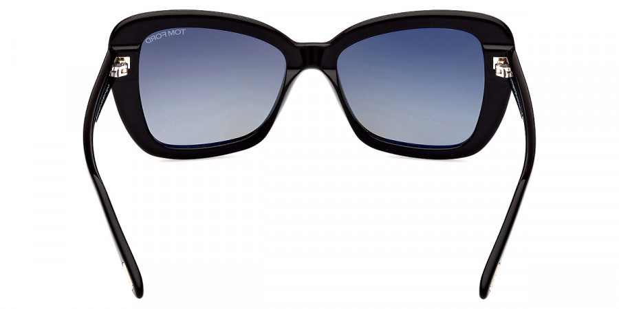 Color: Shiny Black/T Logo (01B) - Tom Ford FT1008Maeve01B55