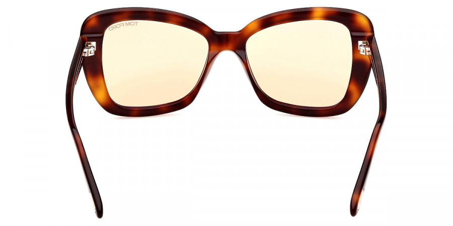 Color: Shiny Blonde Havana/T Logo (53E) - Tom Ford FT1008Maeve53E55