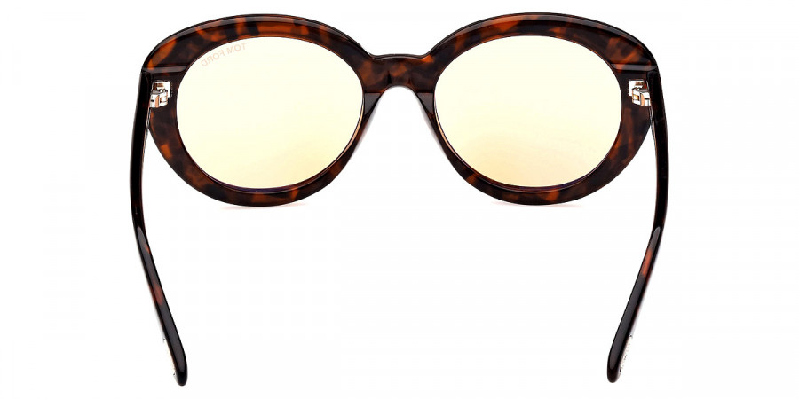 Color: Shiny Dark Havana/T Logo (52E) - Tom Ford FT1009Lily-0252E55