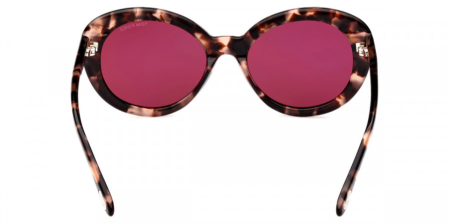 Color: Shiny Pink Havana/T Logo (55Y) - Tom Ford FT1009Lily-0255Y55