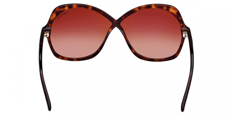 Color: Shiny Dark Havana/T Logo (52F) - Tom Ford FT1013Rosemin52F64