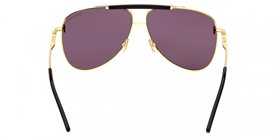 Color: Shiny Deep Gold/Shiny Black/T Logo (30A) - Tom Ford FT1018Brady30A60