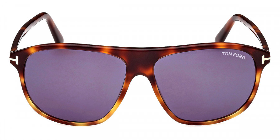 Tom Ford™ FT1027 Prescott 56V 60 - Shiny Blonde Havana/T Logo