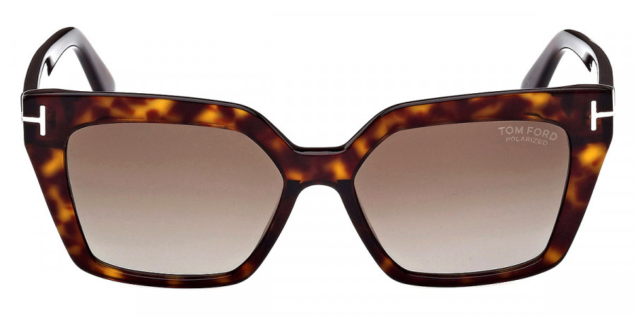 Tom Ford™ FT1030 Winona 52H 53 - Shiny Dark Havana/T Logo