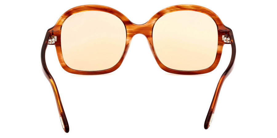 Color: Shiny Transparent Amber/T Logo (45E) - Tom Ford FT1034Hanley45E57