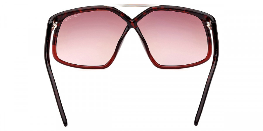 Color: Shiny Burgundy Havana/Rose Gold/T Logo (56Z) - Tom Ford FT1038Meryl56Z64