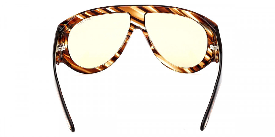 Color: Havana/Striped (56E) - Tom Ford FT104456E60