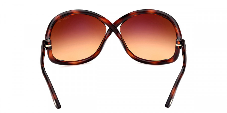 Color: Shiny Vintage Havana/T Logo (52F) - Tom Ford FT1068Bettina52F68