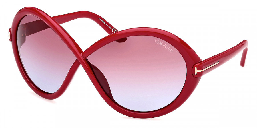 Color: Shiny Dark Fuchsia/T Logo (75Y) - Tom Ford FT1070Jada75Y68