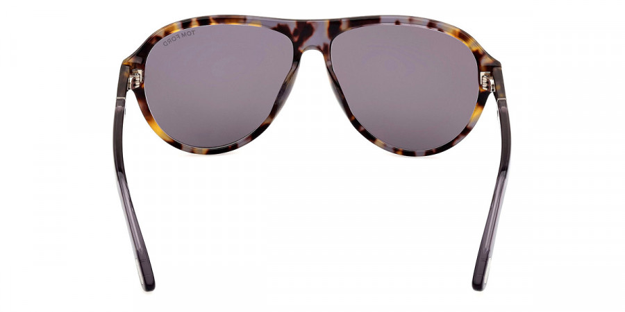 Color: Colored Havana/Shiny Gray (55C) - Tom Ford FT108055C59