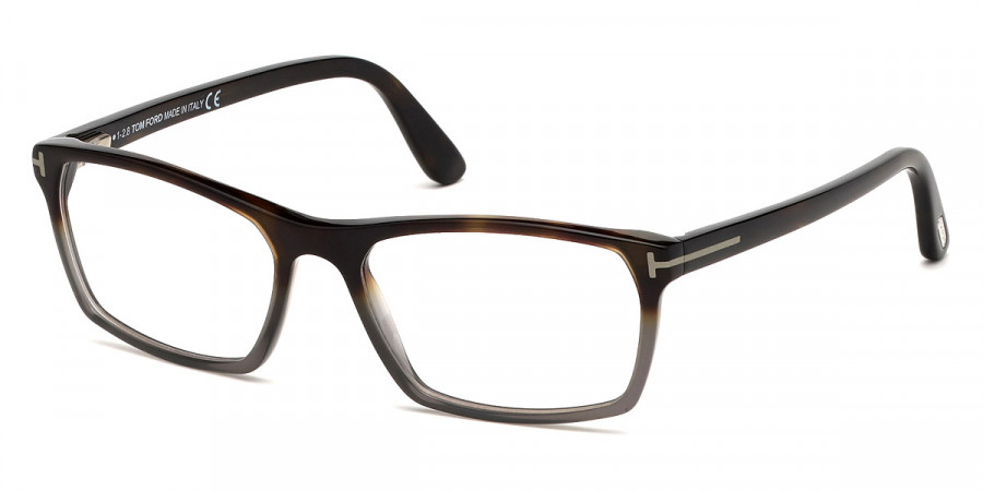 Color: Shiny Gradient Havana-To-Transparent Gray (055) - Tom Ford FT529505556