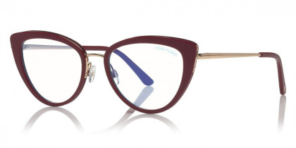 Tom Ford™ FT5580-B 081 53 Shiny Fuchsia/Shiny Rose Gold/Blue Eyeglasses