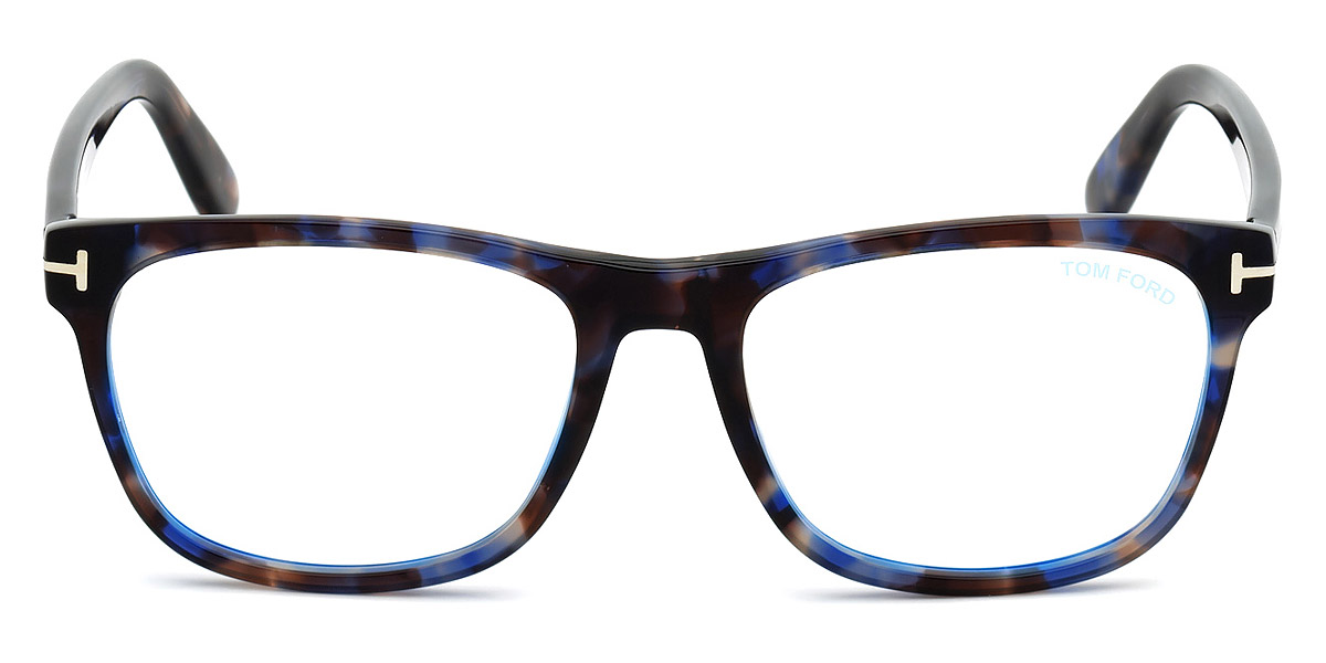 Tom Ford™ FT5662-B 055 56 Shiny Blue Havana Eyeglasses