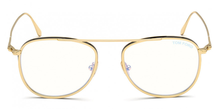 Tom Ford™ FT5691-B 030 52 Shiny Yellow Gold with Shiny Black Eyeglasses