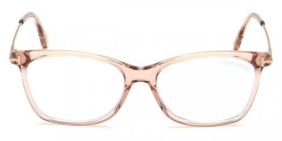 Tom Ford™ FT5712-B 072 50 Shiny Transparent Pink/Shiny Rose Gold Eyeglasses