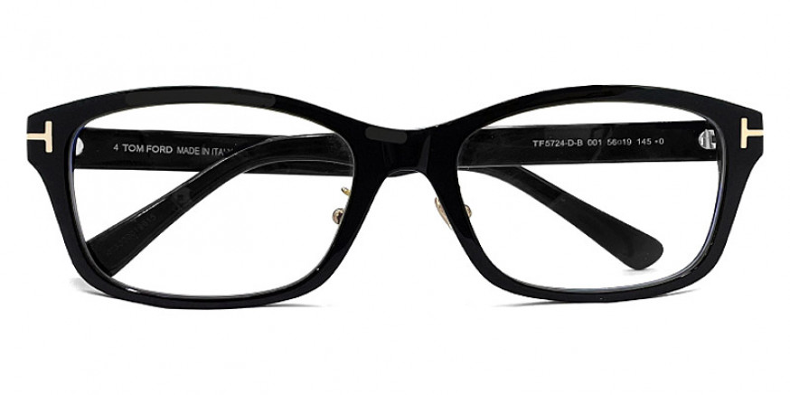 Tom Ford™ FT5724-D-B 001 56 Shiny Black Eyeglasses