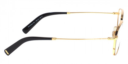 Tom Ford™ FT5748-B 001 53 Shiny Black Enamel/Deep Gold/T Logo Eyeglasses