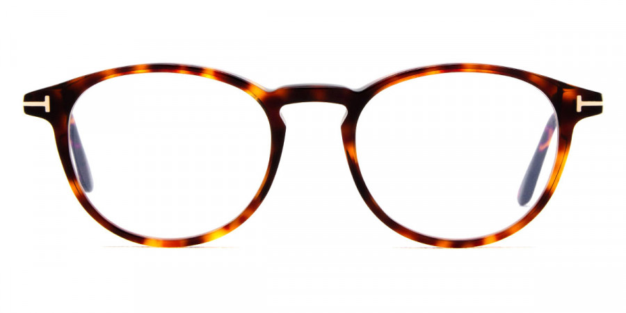 Tom Ford™ FT5803-B 054 49 - Shiny Auburn Havana/T Logo